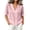 Pink, variant on zbxnLI Plus Size Women Cotton Linen Shirts Short Sleeve Shirt V Neck Tops Casual Beach Vacation Summer Blouse