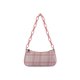 thumbnail image 4 of Bolsas De Hombro Bolso de axila con estampado de cuadros retro para mujer, bolso de cadena de acrílico informal (rosa) Likrtyny Para Estrenar, 4 of 4
