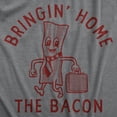 thumbnail image 2 of Mens Bringing Home The Bacon T Shirt Funny Office Job Business Man Money Joke Tee for Guys Graphic Tees, 2 of 9