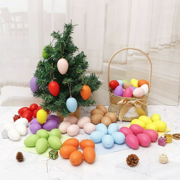Dengjunhu 1 Set Easter Eggs Plastic Easter Egg Assortment Perfect for Easter Egg Hunt/Surprise Egg/Easter Hunt