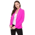 thumbnail image 2 of Women's Casual Long Sleeves Office Workwear Solid Blazer Jacket S-3XL, 2 of 5