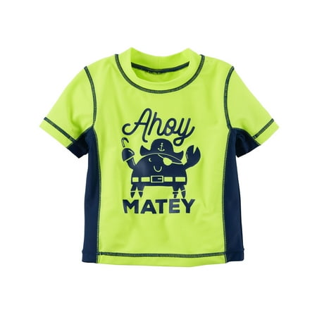 Carter S Baby Boys Ahoy Matey Rashguard 12 Months Com Carter S Baby Boys Ahoy Matey Rashguard 12 Months