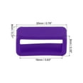 thumbnail image 2 of Uxcell Watch Band Strap Loops Silicone Watch Holder Keeper for 16mm Width Watch Band, Purple 4 Pack, 2 of 5