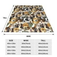 thumbnail image 3 of Sikiie Cute Dog Ultra-Soft Micro flannel Blanket Luxury All Seasons Warm Blanket for Bedding Sofa and Travel (4 sizes)-60"x50", 3 of 7