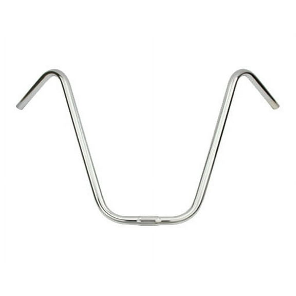 Alta 16" V Bike Handle Bars, 25.4mm, Multiple Colors (Chrome)