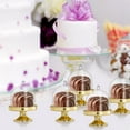 thumbnail image 6 of Cake Stand Candy Box,Pack of 12 Plastic Mini Cake Stand with Dome Cover,Durable Gold Dessert Display Plate for Chocolate,Candy Use, 6 of 7