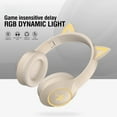 thumbnail image 4 of Wireless Headphones RGB cute cat ear Bluetooth Earphones with microphone Stereo Music Game Headset Earphone Girls Kids For Gifts, 4 of 13