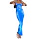 thumbnail image 1 of Vestido Falda larga con vestido de tirantes sin espalda con estampado nuevo de verano 2023 Ygjytge para Mujer Azul T XL, 1 of 7