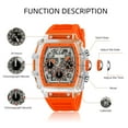 thumbnail image 3 of SKMEI Mens Watches Chronograph Waterproof Luminous Multifunction Watches for Men Quartz Business Calendar Men Wrist Watch, 3 of 8