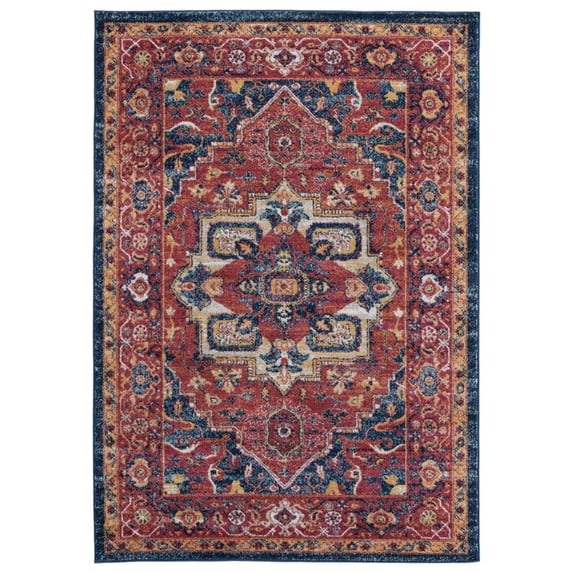 Designer Home Moldiv Area Rug 1815 30333 Arubia Brick Petals Bulbs 12' 6" x 15' Rectangle