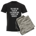 thumbnail image 6 of CafePress - The First 40 Years Of Childhood Pajamas - Men's Dark Loose Fit Cotton Pajama Set, 6 of 7