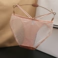 thumbnail image 4 of vigerkar Mesh Lace Underwear for Women Low Rise Seamless Cheeky Briefs Sexy Panties RD2, L, 4 of 4