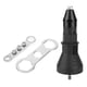 thumbnail image 1 of Adaptador de pistola remachadora eléctrica para tuercas, adaptador de pistola remachadora, kit de herramientas para taladro eléctrico con tuercas de inserción remachadoras, color negro, 1 of 10