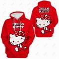 thumbnail image 2 of Hello Kitty Print Design Hoody For Women Pocket Street Sweatshirt Hip Hop Style Fleece Hoodie All-Match Comfortable Clothes HOEMLIN, 2 of 6