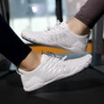thumbnail image 5 of ChiVerve Hiking Barefoot Shoes for Women Men Breathable & Non-Slip Athletic Footwear Wide Toe Water Shoes, Designed for Walking & Running & Swimming | White, 3 Men, 5 of 9