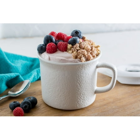 Corningware 20-ounce Hammered White Meal Mug with Lid, Set of 4