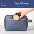 thumbnail image 4 of Toiletry Bag Zipper Closure Smooth Opening Lanyard Strong Load-bearing Stain Resistant Space-Saving Toiletry Pouch Travel Accessory, 4 of 8