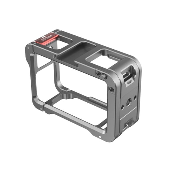 Metal Video Rig Cage For Action 5Pro, Protective Frame With Cold Shoe Mount For Lighting Accessories