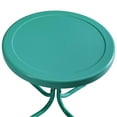 thumbnail image 4 of Afuera Living Table d'Appoint Moderne en Métal pour Patio, Fini Turquoise Lustré, 4 of 5