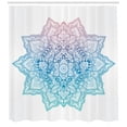 thumbnail image 3 of Ambesonne Leaf Shower Curtain, Paisley Motif Bohem Art, 69"Wx70"L, Pale Blue Lilac, 3 of 3