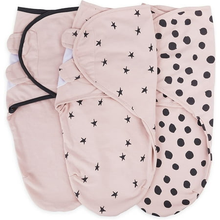 UPC: 0851490007792 | Ely s & Co. Adjustable Swaddle Blanket Infant Baby Wrap Set 3 Pack for Baby Girl (Blush Pink 0-3 Months) Blush Pink 0-3 Months