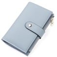 thumbnail image 1 of Billetera yiijay de piel vegana con bloqueo RFID para mujer, triple pliegue, 1 of 6