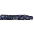 thumbnail image 4 of Holiday Time 6 inch x 20 feet Snowflake Ribbon, Navy & Gold, 4 of 4