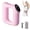 Pink, variant on Portable deep vibration massager, fascia ring for belly, multi-mode muscle relief tool.