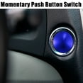 thumbnail image 2 of Unique Bargains Waterproof IP65 Momentary Push Button Switch for Car 19mm 3A 250V Push Button Switch Blue (Set of 2), 2 of 7