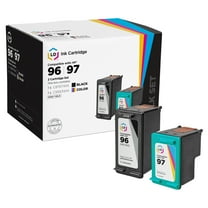 DI Remanufactured Ink Cartridge Replacements for HP 96 and 97 Black & Color 2pk Compatible with DesignJet 5940, 5940xi Deskjet 5740, 5740xi, 5743, 5745, 5748, 5943, 6520, 6520xi, 6540, 6540dt