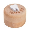 thumbnail image 2 of Organizador de almacenamiento de dientes,Caja de madera para dientes de bebé Caja de recuerdo para dientes,Caja para ,regalo de cumpleaños,Baby Shower,Organizador de, 2 of 8