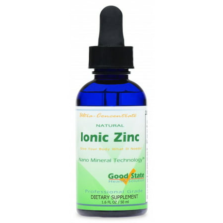 Good State liquide ionique minéraux - zinc ultra concentré - (10 gouttes est égale à 15 mg, 100 portions par bouteille)
