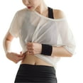 thumbnail image 4 of Camiseta Transparente De Malla Para Mujer, Camiseta De Manga Corta Suave Ahuecada Para Cubrir La Parte Superior De Secado Rápido Que Absorbe El Sudor Para El Verano Para Ciclismo, 4 of 8