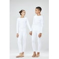 thumbnail image 3 of DEVOPS Boys and Girls Thermal Underwear Long Johns Set with Fleece Lined (Medium, White), 3 of 4