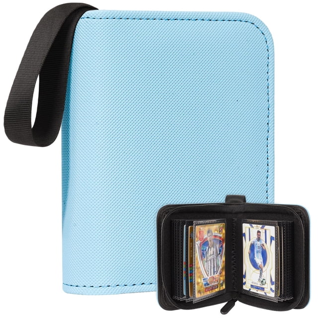 Álbum para cartas ENJOHN mini de 40 cartas, 20 páginas, azul