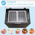 thumbnail image 4 of KRIB BLING Deep Freezer with Removable Basket, 7.0 Cu.ft Chest Freezer with 3 Grade Thermostat, Ideal for Basement, Office, Black, 4 of 5