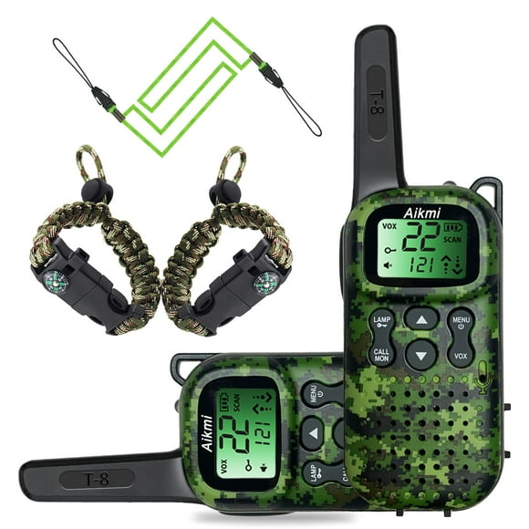 Walkie Talkies Aikmi Kids para niños de 6 a 8 años, juguetes para exteriores