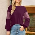 thumbnail image 6 of FDGIU Women's 2025 Oversized Sweatshirt - Fleece Crewneck Pullover, Soft Comfy Long Sleeve Trendy Top for Fall Winter Outfits, 6 of 6