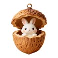 thumbnail image 1 of Adornos de animales del bosque en forma de bellota, decoraciones navideñas de acrílico para el árbol de Navidad, 2D, 1 of 7
