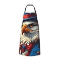 thumbnail image 2 of Easygdp Surreal Bald Eagle Gentleman Waterproof Apron with Pockets Adjustable Cooking Aprons Kitchen Bib Cute Apron for Kitchen, Cooking & Baking, 2 of 8