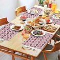 thumbnail image 2 of French Bulldog Cute Bone Paw Print Summer Placemats Table Placemats Set Of 4-Linen Kitchen Washable Placemats Table Mats 11.8"x17.7"Non-Slip Heat Resistant, 2 of 6