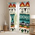 thumbnail image 3 of Erosebridal Bohemian Aztec Dreamcatcher Black Out Curtains, Western Cowboy Curtains Pack of 2 (42x63 Each), 3 of 6