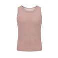 thumbnail image 4 of YAYUBA Men's Sequin Sleeveless Tank Top Sparkly Rave Metallic T-Shirt, Red, S, 4 of 4