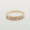 thumbnail image 5 of LBG British Made 9k Rose Gold Cubic Zirconia Womens Promise Ring - 33 size options - Size 9.5, 5 of 7