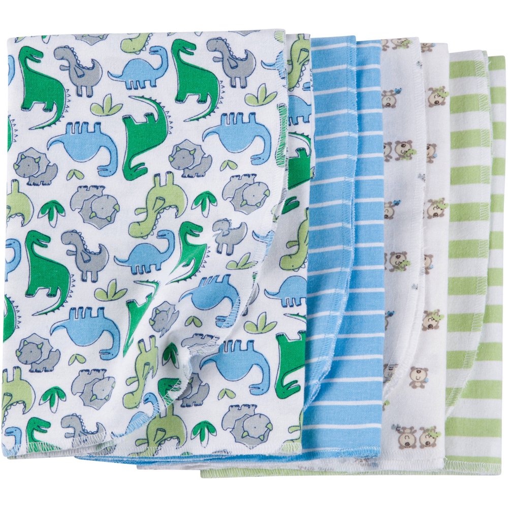 Gerber Newborn Baby Boy Flannel Receiving Blankets, 4Pack Walmart
