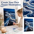 thumbnail image 2 of DIY Beach Pearl Diamond Painting Kit, 12x16inch Sparkling 5D Full Drill Painting Kit for Adults Beginners, Relaxing Craft Home Wall Decor Unique Gift, 2 of 8
