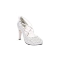 thumbnail image 1 of ZAPATILLAS TACONES VESTIR LEON MUJER DAMA PLATA TEXTIL 9702 LEON 9702, 1 of 3