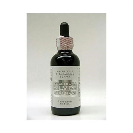 Amino Acid & Botanical Supply Colloidal Silver 500 PPM, 2 Fl Oz