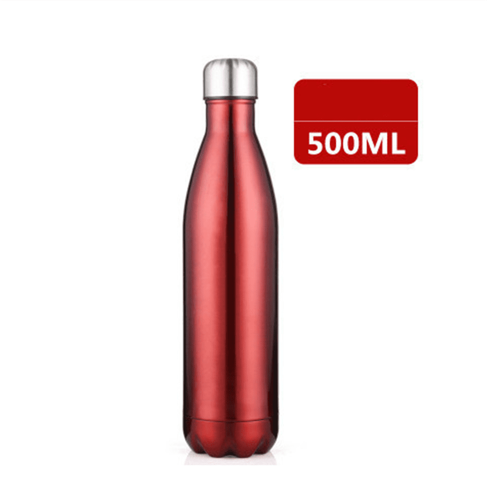 500ML Rainbow Water Bottles Vacuum Insulated Flask Thermal Sport Chilly Cold Cup 