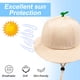 thumbnail image 4 of Sombrero de pescador para niños de 1 a 6 años con circunferencia de la cabeza de 50 a 52 cm, sombrero de lavabo para niños y niñas, lindo sombrero para el sol de dibujos animados, 4 of 5